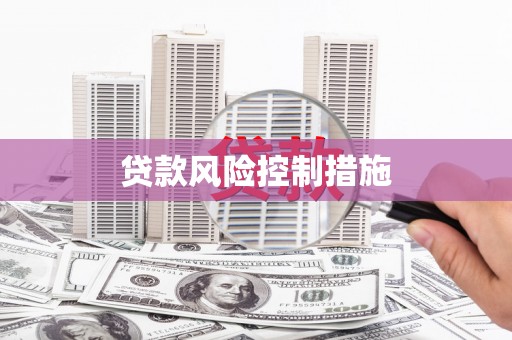 彬县贷款风险控制措施