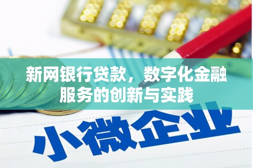 彬县新网银行贷款，数字化金融服务的创新与实践