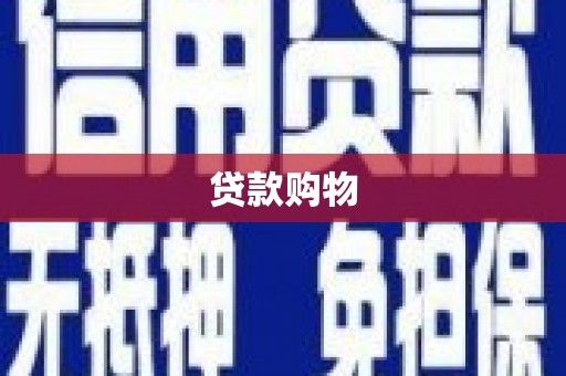 彬县贷款购物