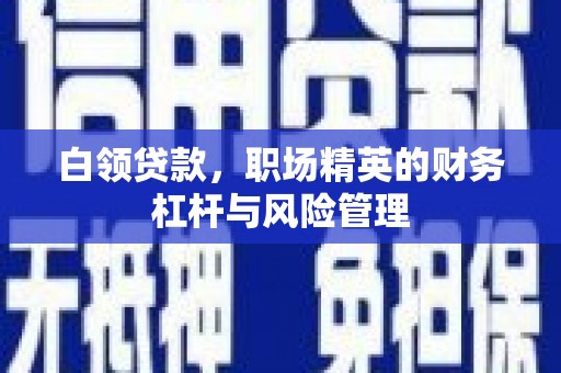 彬县白领贷款，职场精英的财务杠杆与风险管理