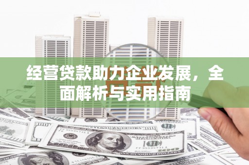 彬县经营贷款助力企业发展，全面解析与实用指南