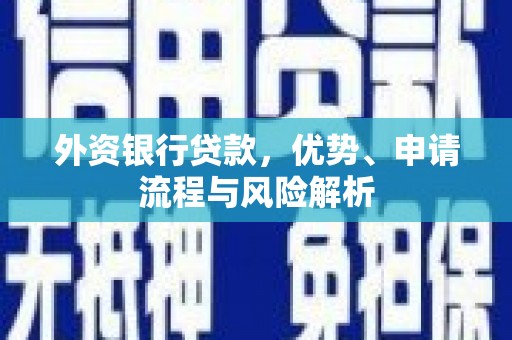 彬县外资银行贷款，优势、申请流程与风险解析