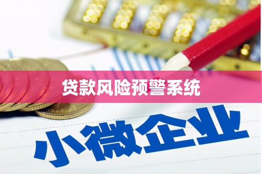 彬县贷款风险预警系统