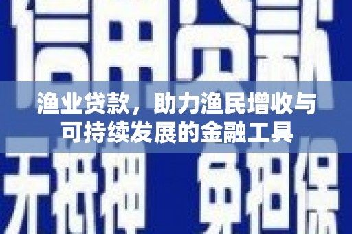彬县渔业贷款，助力渔民增收与可持续发展的金融工具
