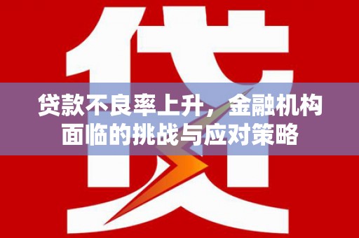 彬县贷款不良率上升，金融机构面临的挑战与应对策略