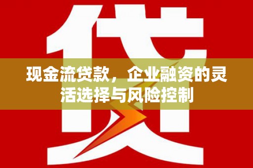 彬县现金流贷款，企业融资的灵活选择与风险控制