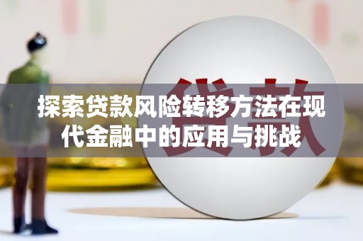 彬县探索贷款风险转移方法在现代金融中的应用与挑战