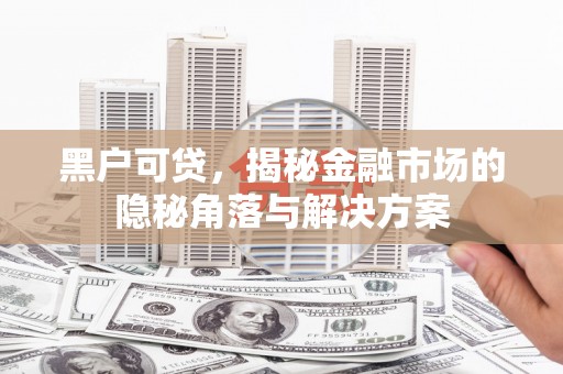 彬县黑户可贷，揭秘金融市场的隐秘角落与解决方案