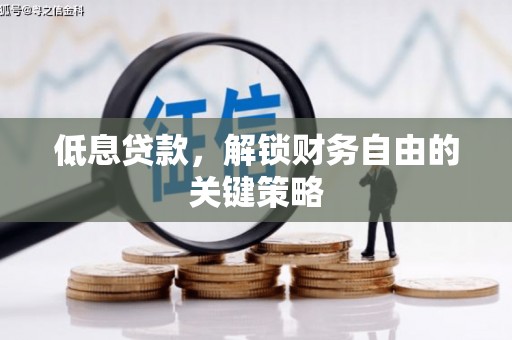 彬县低息贷款，解锁财务自由的关键策略