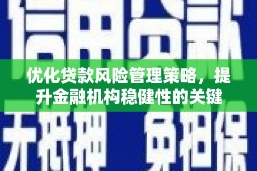 彬县优化贷款风险管理策略，提升金融机构稳健性的关键