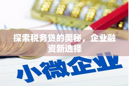彬县探索税务贷的奥秘，企业融资新选择