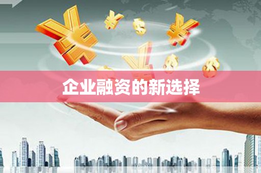 彬县企业融资的新选择
