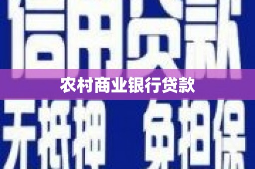 彬县农村商业银行贷款