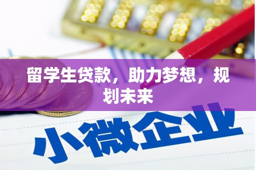 彬县留学生贷款，助力梦想，规划未来