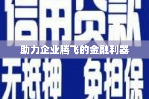 彬县助力企业腾飞的金融利器
