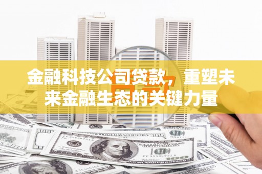彬县金融科技公司贷款，重塑未来金融生态的关键力量