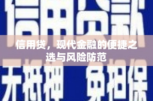 彬县信用贷，现代金融的便捷之选与风险防范